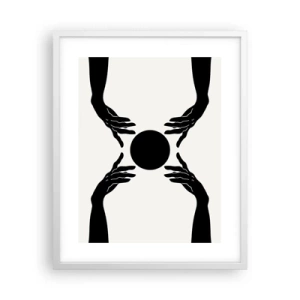 Plagát v bielom ráme - Tajné znamenie - 40x50 cm