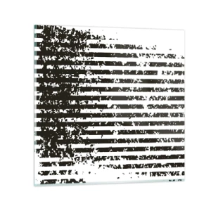 Obraz na skle - Rytmus a šum - 50x50 cm