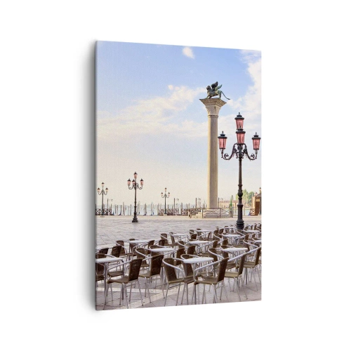 Obraz na plátne - Pozývame, všetko pripravené - 70x100 cm