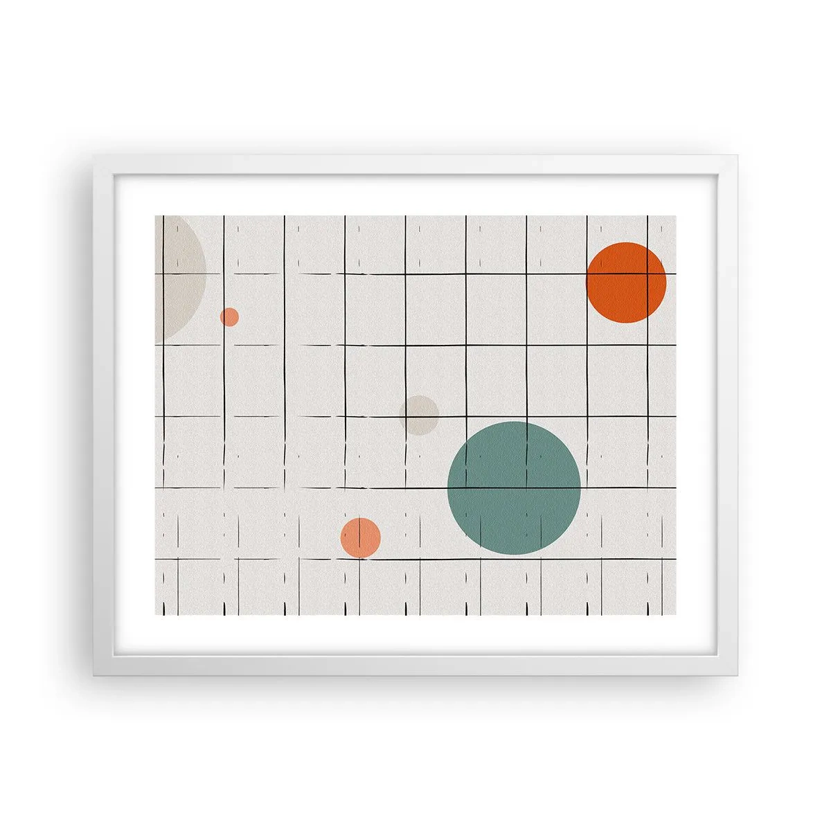 Plagát v bielom ráme - Uväznené. My alebo ony? - 50x40 cm