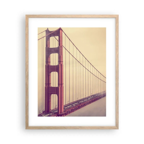 Plagát v ráme zo svetlého duba - Medzi nebom a zemou - 40x50 cm