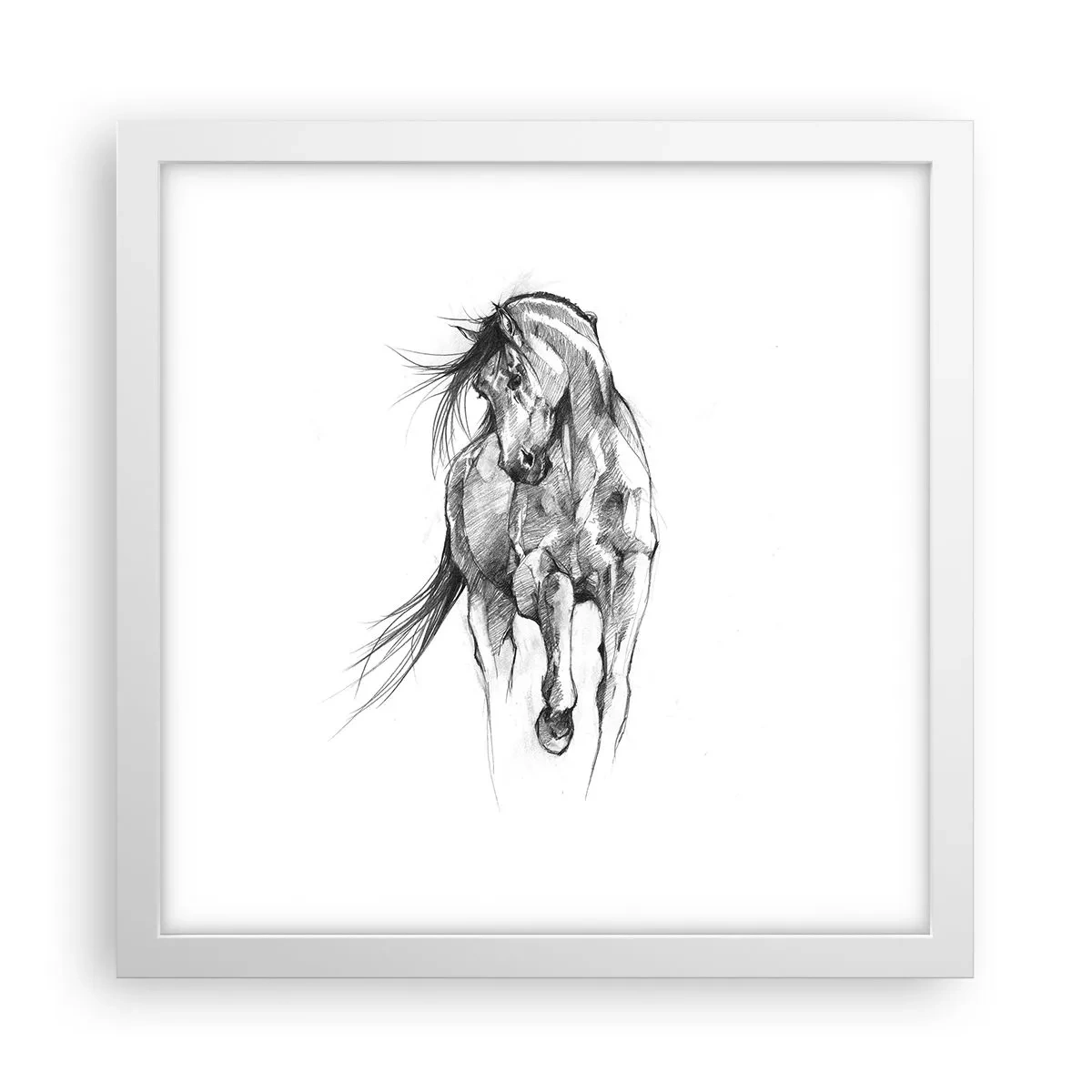 Plagát v bielom ráme - V ladnom kluse - 30x30 cm