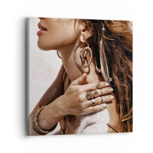 Obraz na plátne - Kráľovná divokej pláže - 40x40 cm