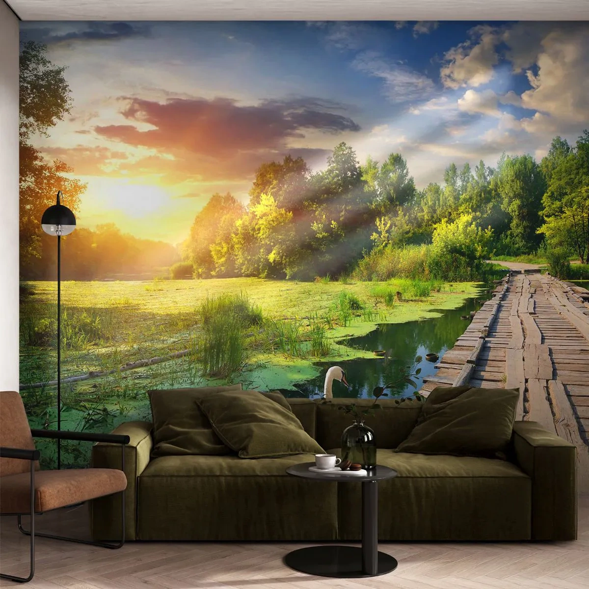 Fototapeta Premium Sand - Leto, leto všade - Krajina, Jazero, les - 100x70 cm