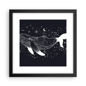 Plagát v čiernom ráme - V oceáne vesmíru - 30x30 cm
