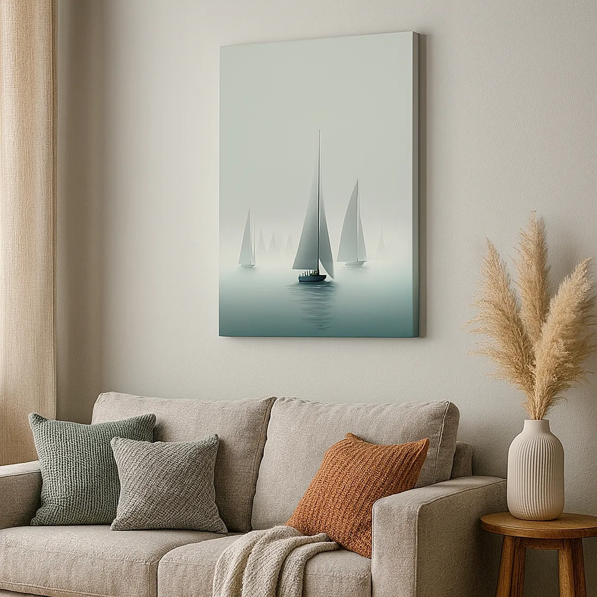 Obraz na plátne - Postavený z hmly - 50x70 cm