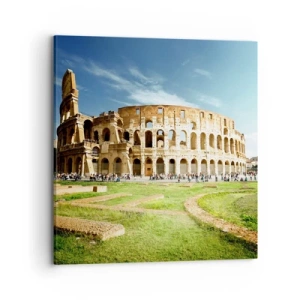 Obraz na plátne - Ešte je počuť hrkanie zbraní - 70x70 cm