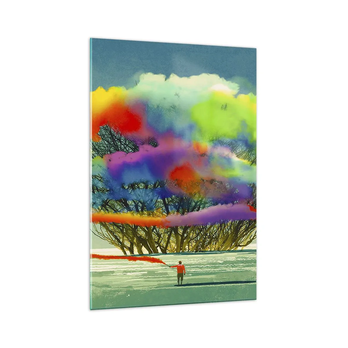 Obraz na skle - Oživiť tento svet - 70x100 cm