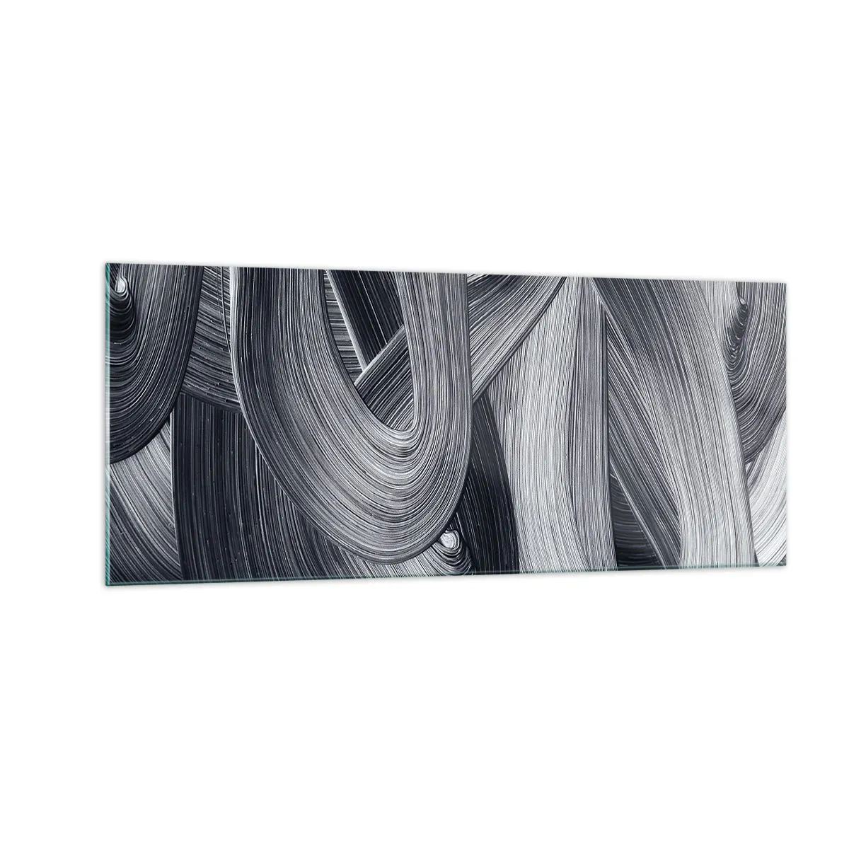 Obraz na skle - Plynulosť reality - 100x40 cm