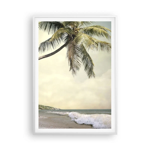 Plagát v bielom ráme - Tropický sen - 70x100 cm