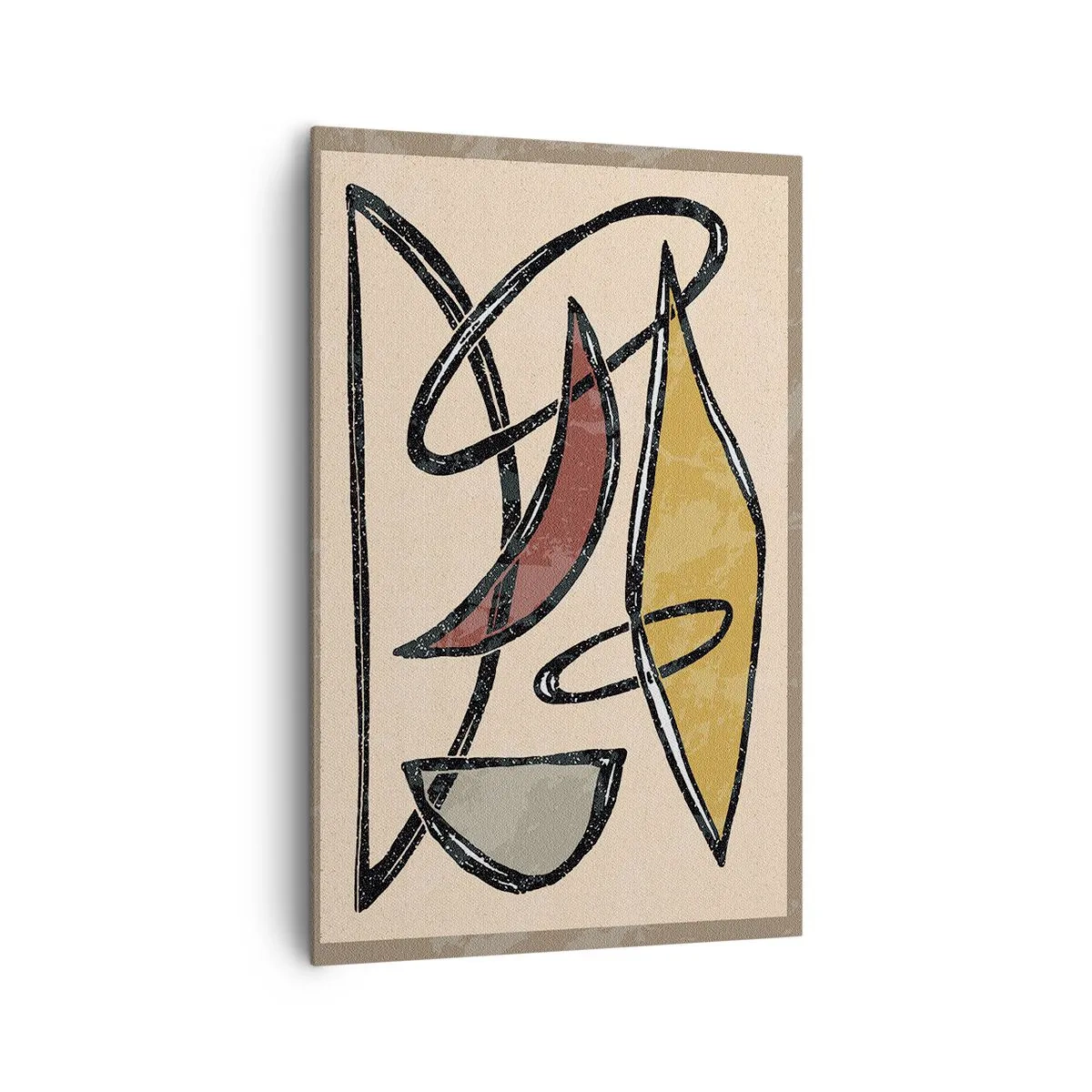 Obraz na plátne - Kompozícia – oblúky a ovály - 80x120 cm