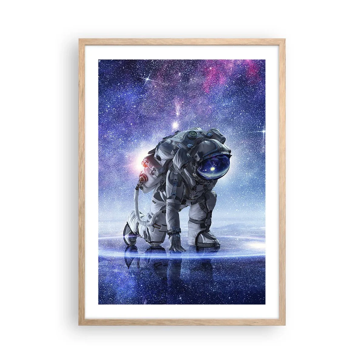 Plagát v ráme zo svetlého duba - Hviezdne nebo nado mnou - 50x70 cm