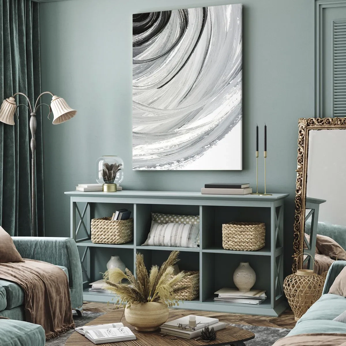 Obraz na plátne - Orbitálna kompozícia - 50x70 cm