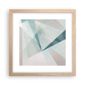 Plagát v ráme zo svetlého duba - V kľude, ale dynamicky - 30x30 cm