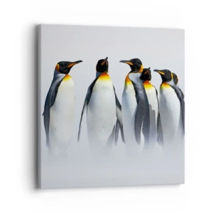 Obraz na plátne - Stretnutie vo večerných róbach - 40x40 cm