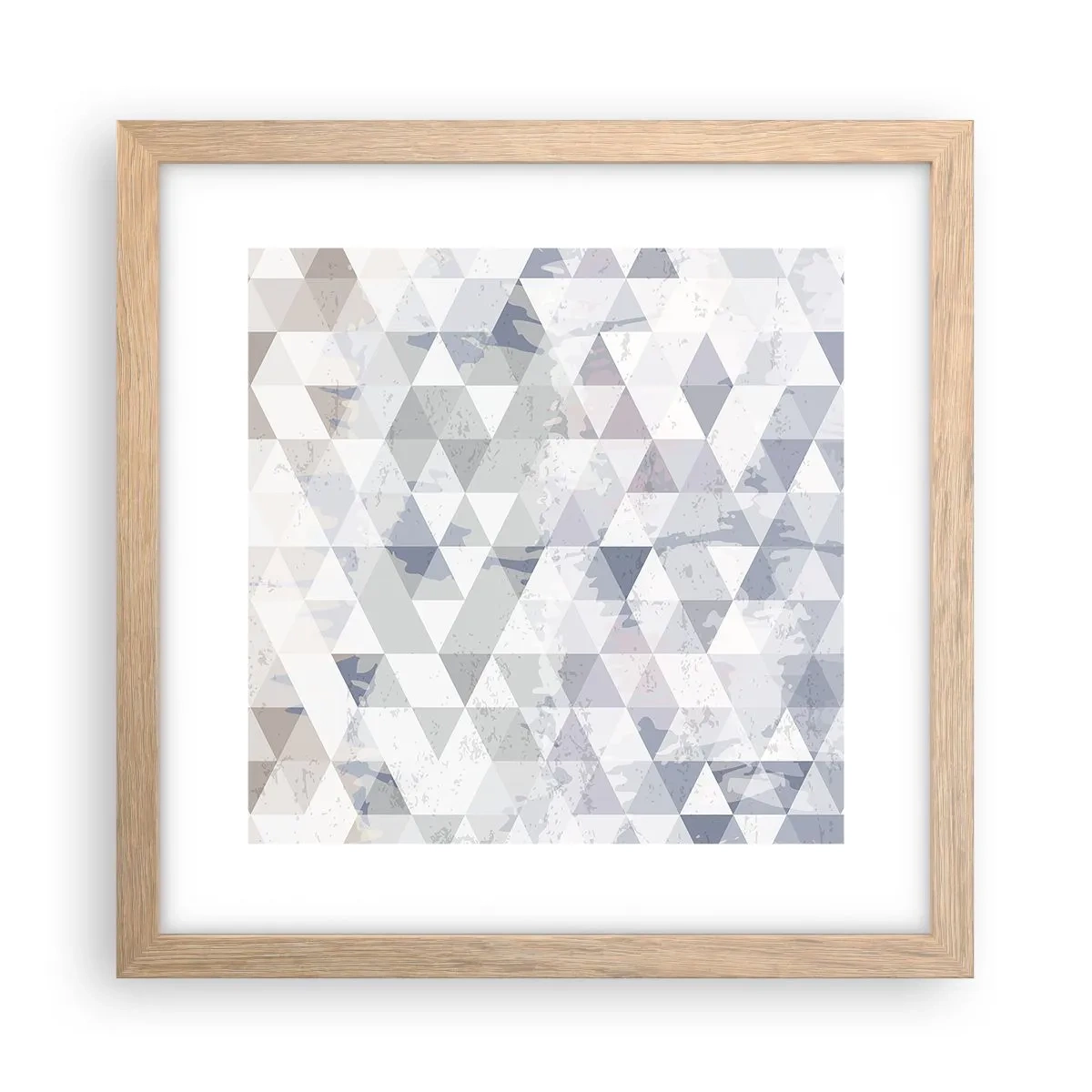 Plagát v ráme zo svetlého duba - V rytme na tri - 30x30 cm
