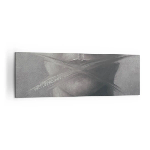 Obraz na plátne - Ani slovo - 160x50 cm
