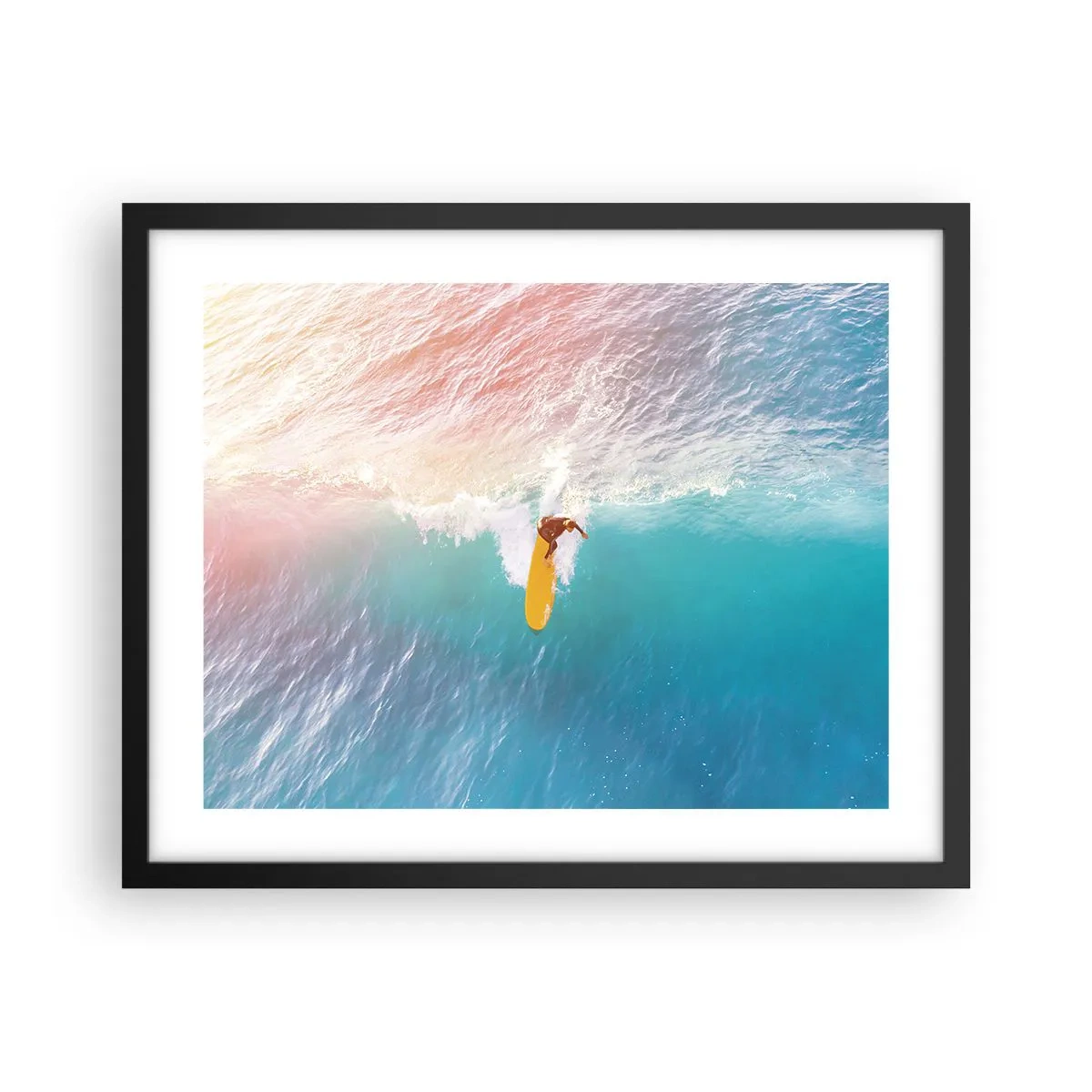 Plagát v čiernom ráme - Oceanický jazdec - 50x40 cm