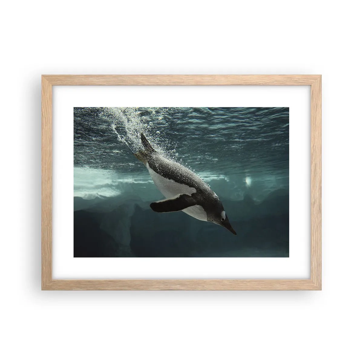 Plagát v ráme zo svetlého duba - Vitajte v mojom svete - 40x30 cm