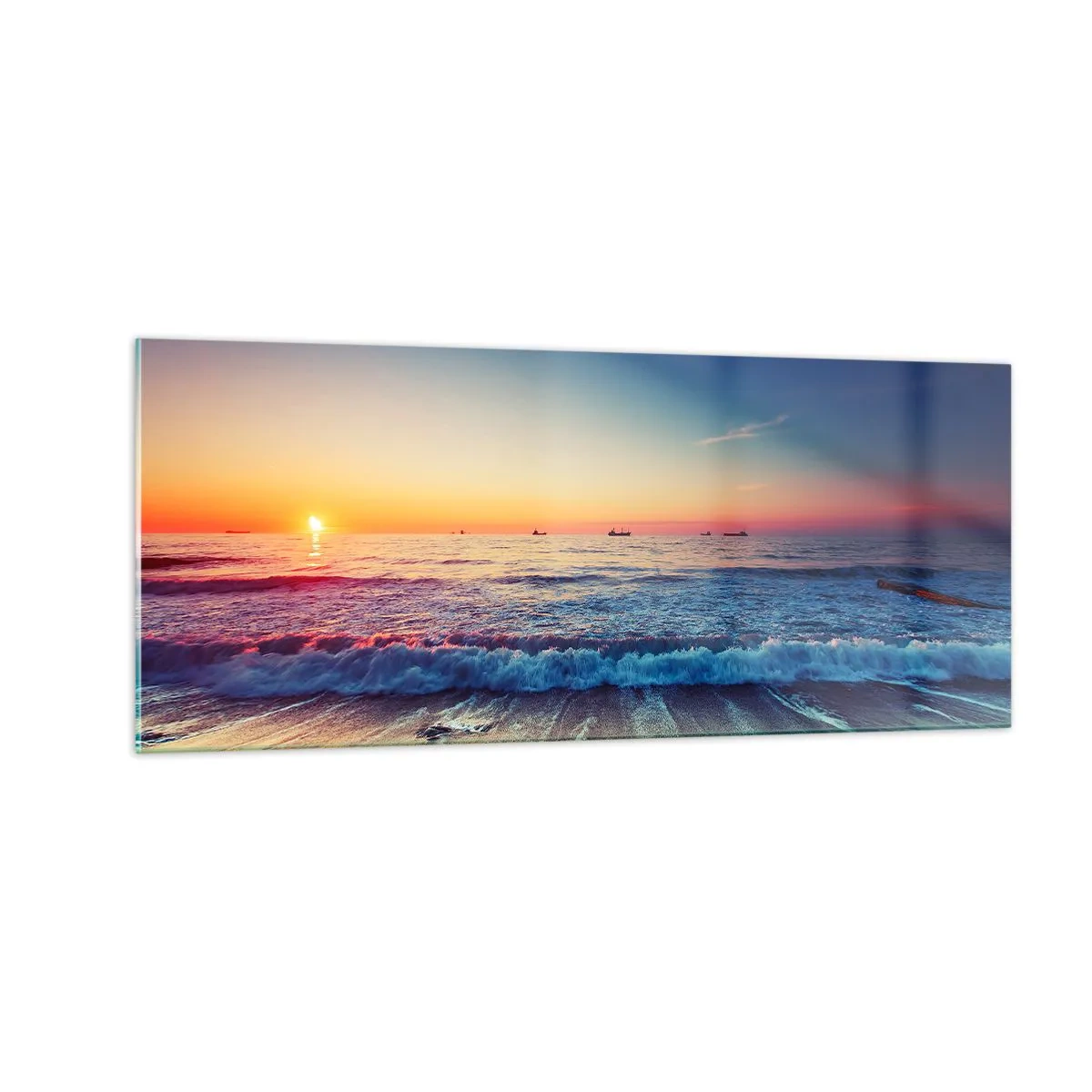 Obraz na skle - Čo je za obzorom? - 100x40 cm