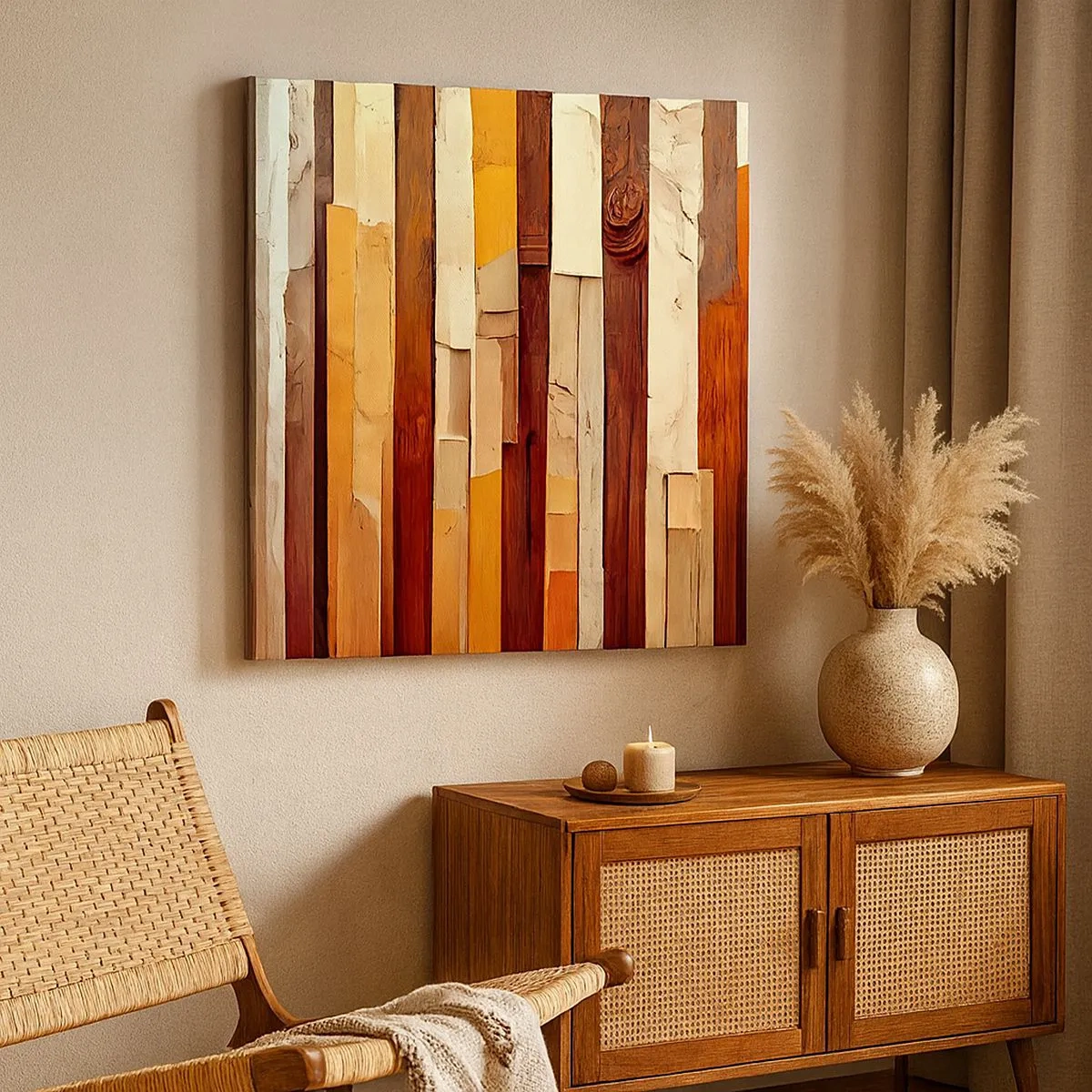 Obraz na plátne - Hymna lesných stromov - 30x30 cm