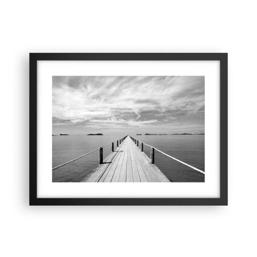 Plagát v čiernom ráme - Čo tak cesta… - 40x30 cm