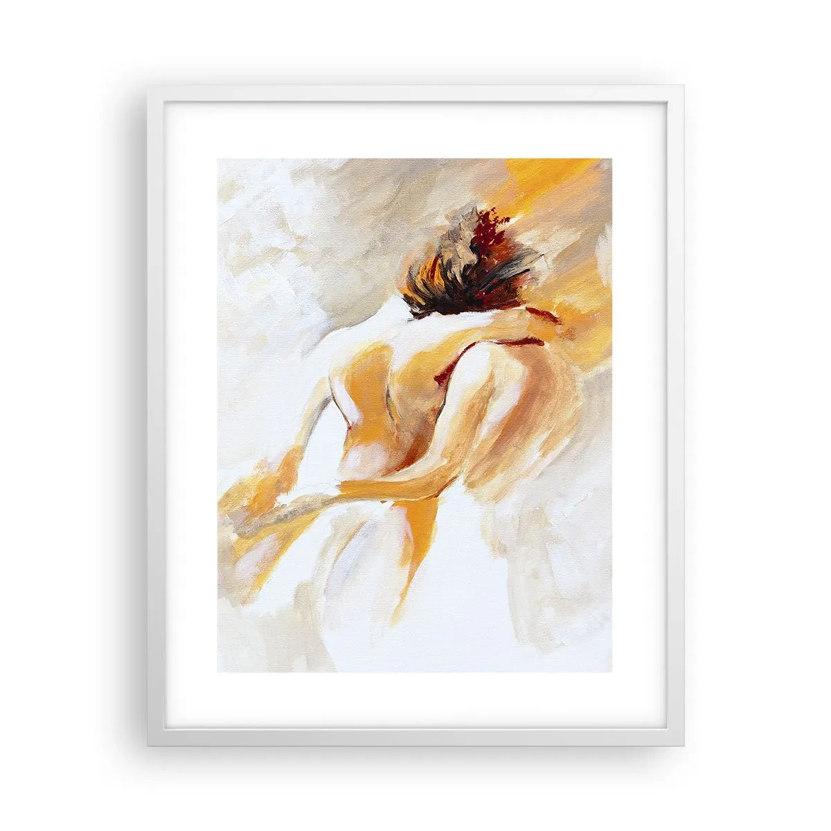 Plagát v bielom ráme - Blízkosť v nebi - 40x50 cm