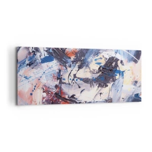 Obraz na plátne - Bláznivý tanec abstrakcie - 100x40 cm
