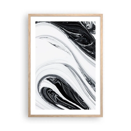 Plagát v ráme zo svetlého duba - Spojenie protikladov - 50x70 cm