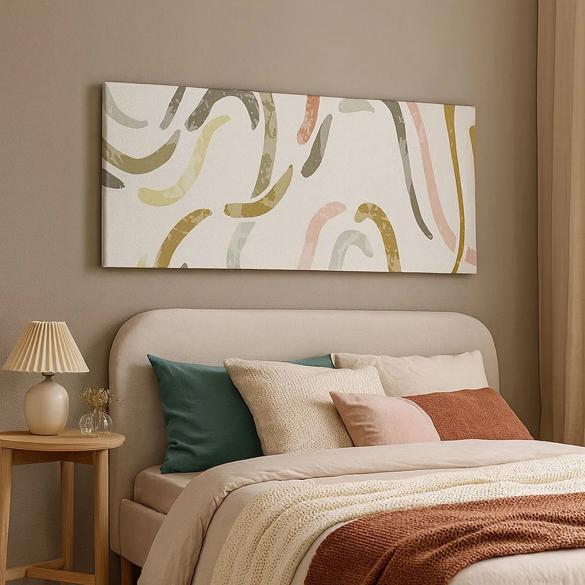 Obraz na plátne - Radostný tanec abstrakcie - 100x40 cm