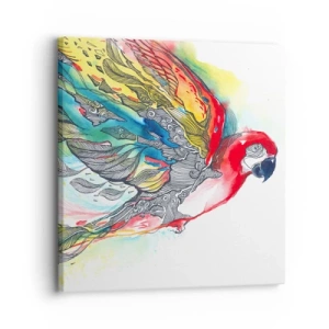 Obraz na plátne - Ži farebne - 30x30 cm