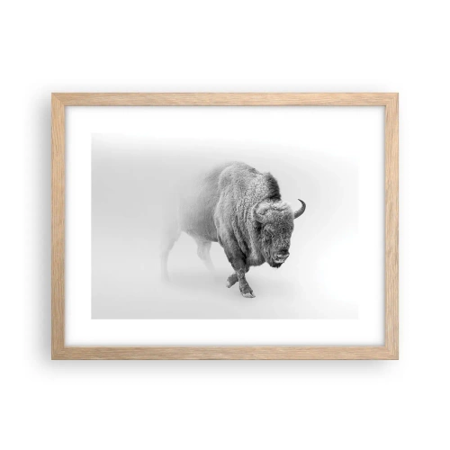 Plagát v ráme zo svetlého duba - Kráľ prérie - 40x30 cm