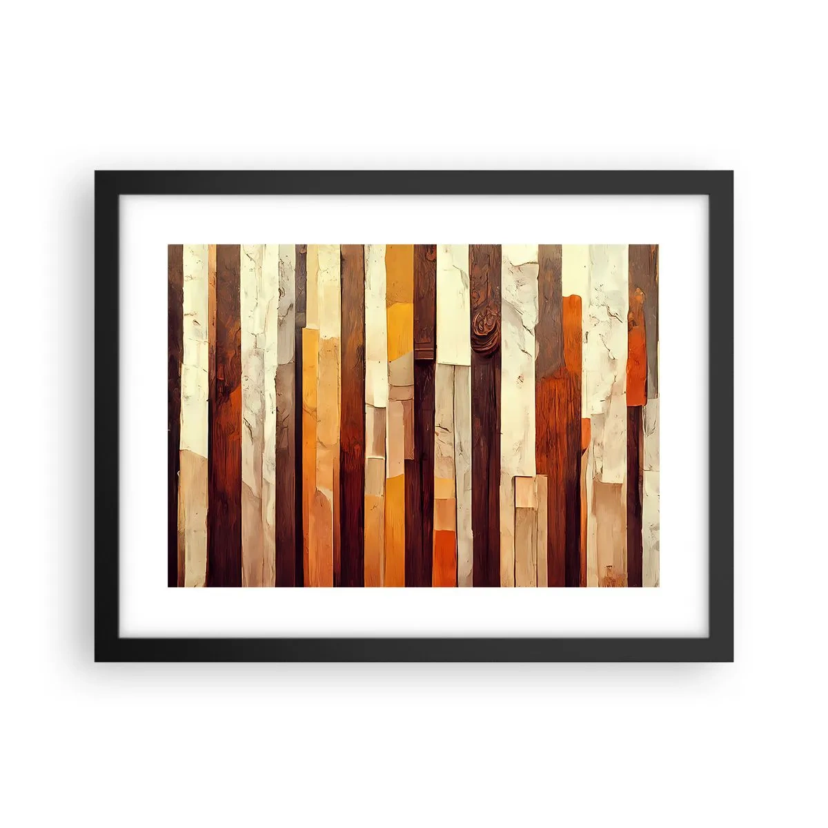 Plagát v čiernom ráme - Hymna lesných stromov - 40x30 cm