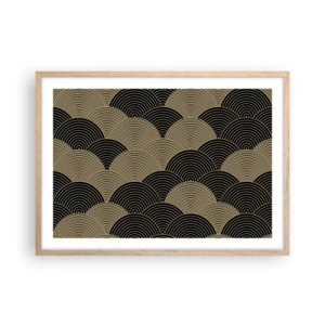 Plagát v ráme zo svetlého duba - Jednota v mnohosti - 70x50 cm