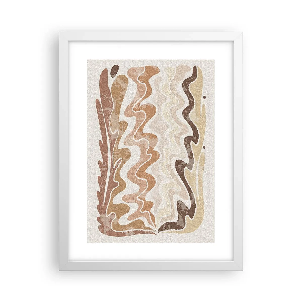 Plagát v bielom ráme - Dobrá energia – dobré emócie - 30x40 cm