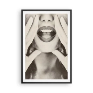 Plagát v čiernom ráme - Už idem! - 61x91 cm