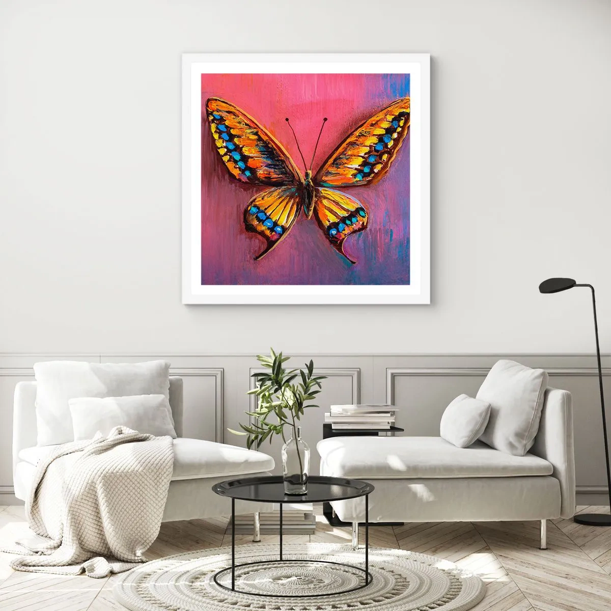 Plagát v bielom ráme - Klenot prírody - 60x60 cm