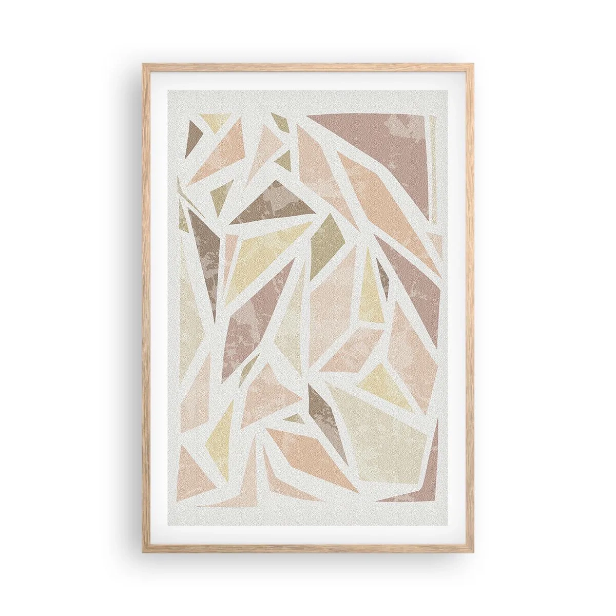 Plagát v ráme zo svetlého duba - Kompozícia: vitráž - 61x91 cm