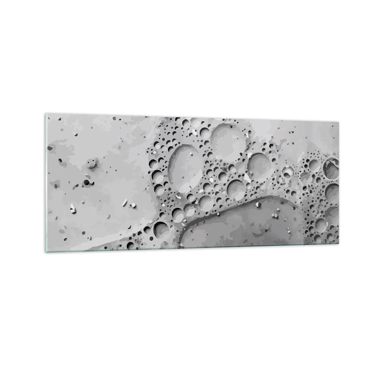Obraz na skle - Stopa po spenenom - 100x40 cm