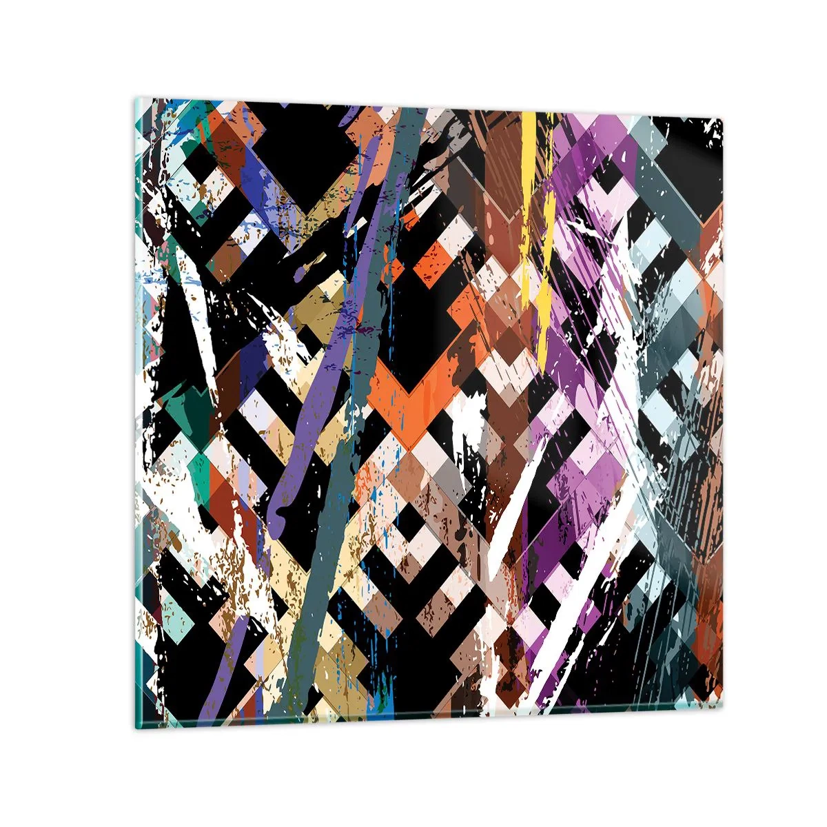 Obraz na skle - Umocnené na druhú - 50x50 cm