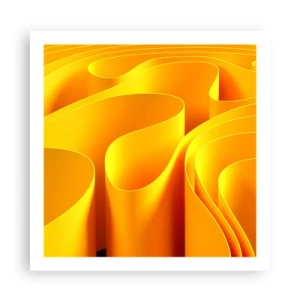 Plagát - Ako slnečné vlny - 60x60 cm
