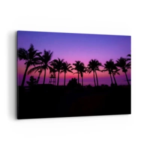 Obraz na plátne - Večer pod palmami - 120x80 cm