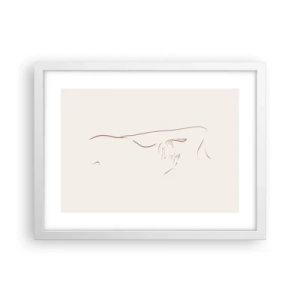 Plagát v bielom ráme - Tvar túžby - 40x30 cm