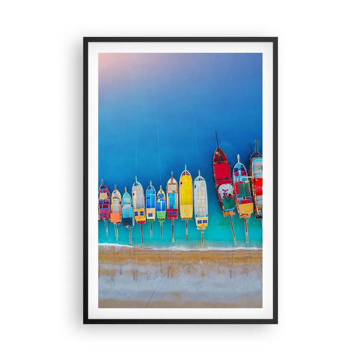 Plagát v čiernom ráme - Z vtáčej perspektívy - 61x91 cm