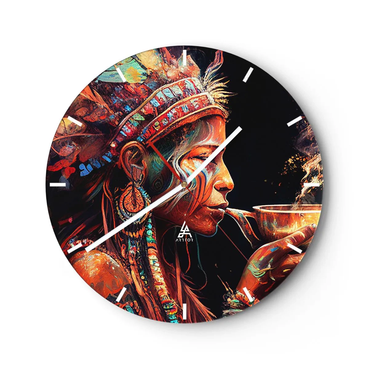 Nástenné hodiny - Magický rituál - 40x40 cm