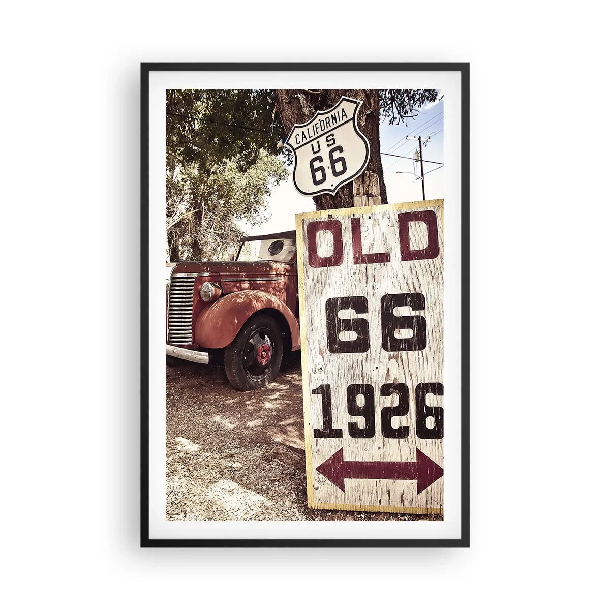 Plagát v čiernom ráme - Legenda americkej provincie - 61x91 cm