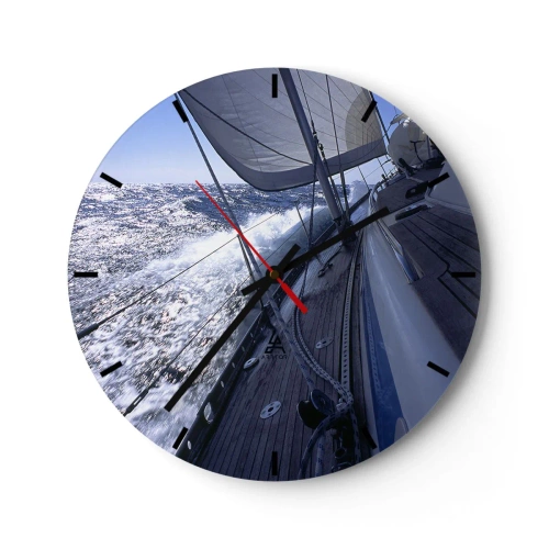 Nástenné hodiny - Viem, čo je to byť vtákom - 40x40 cm