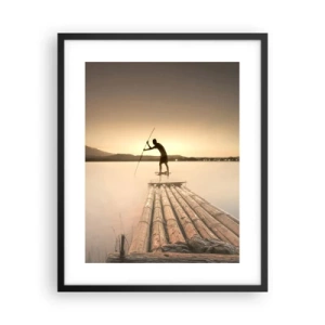 Plagát v čiernom ráme - Pred odpočinkom - 40x50 cm