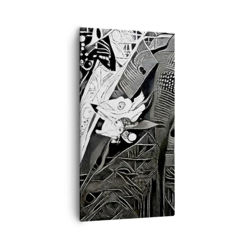 Obraz na plátne - Iba zdanlivo šedý človek - 55x100 cm