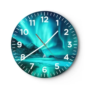 Nástenné hodiny - Divy severu - 40x40 cm